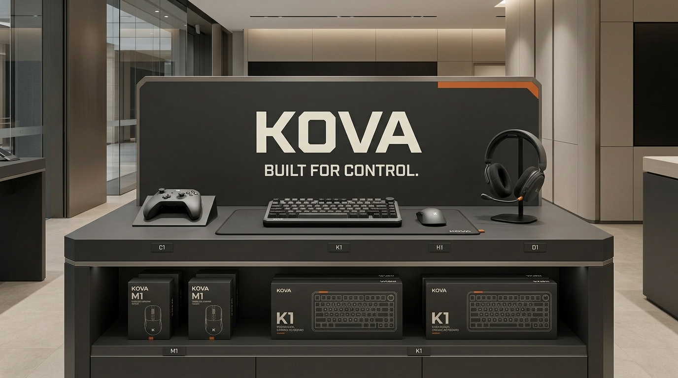 KOVA — Fictional Gaming Brand Identity — screenshot 10