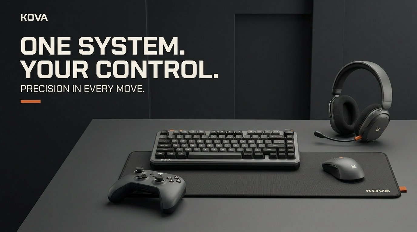 KOVA — Fictional Gaming Brand Identity — screenshot 6