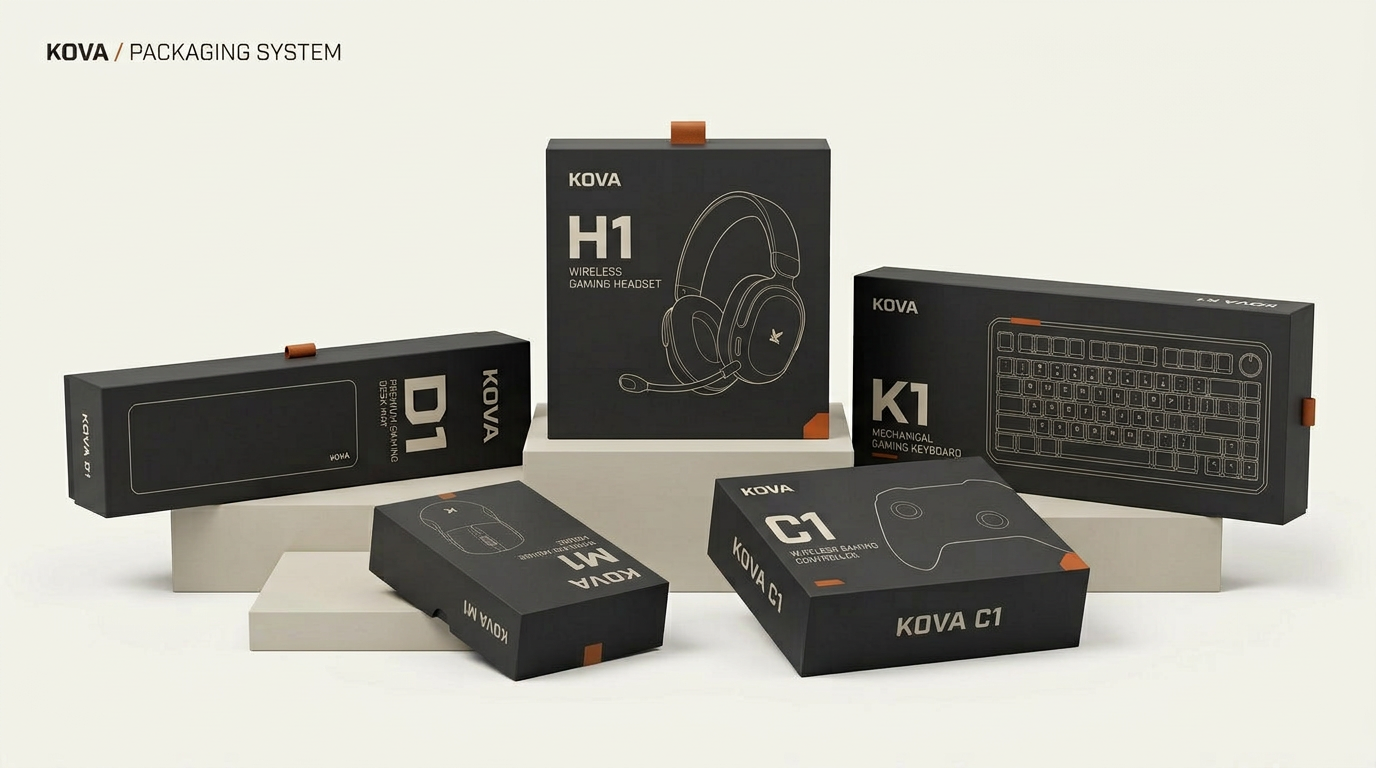KOVA — Fictional Gaming Brand Identity — screenshot 9