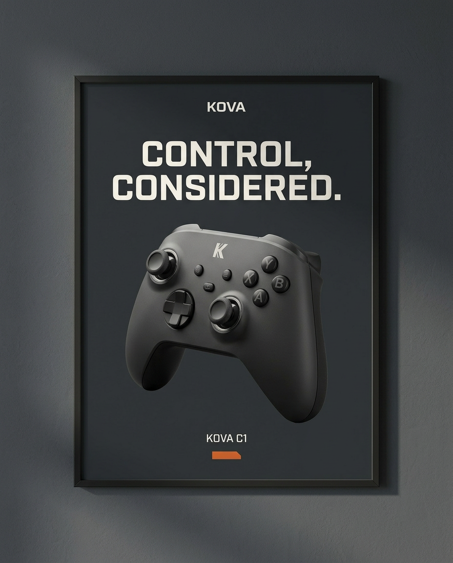 KOVA — Fictional Gaming Brand Identity — screenshot 11