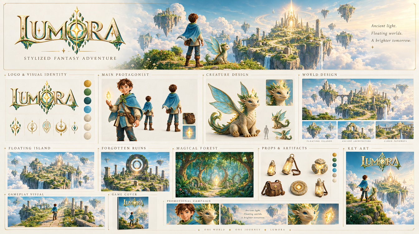LUMORA — Fictional Game Brand — screenshot 12